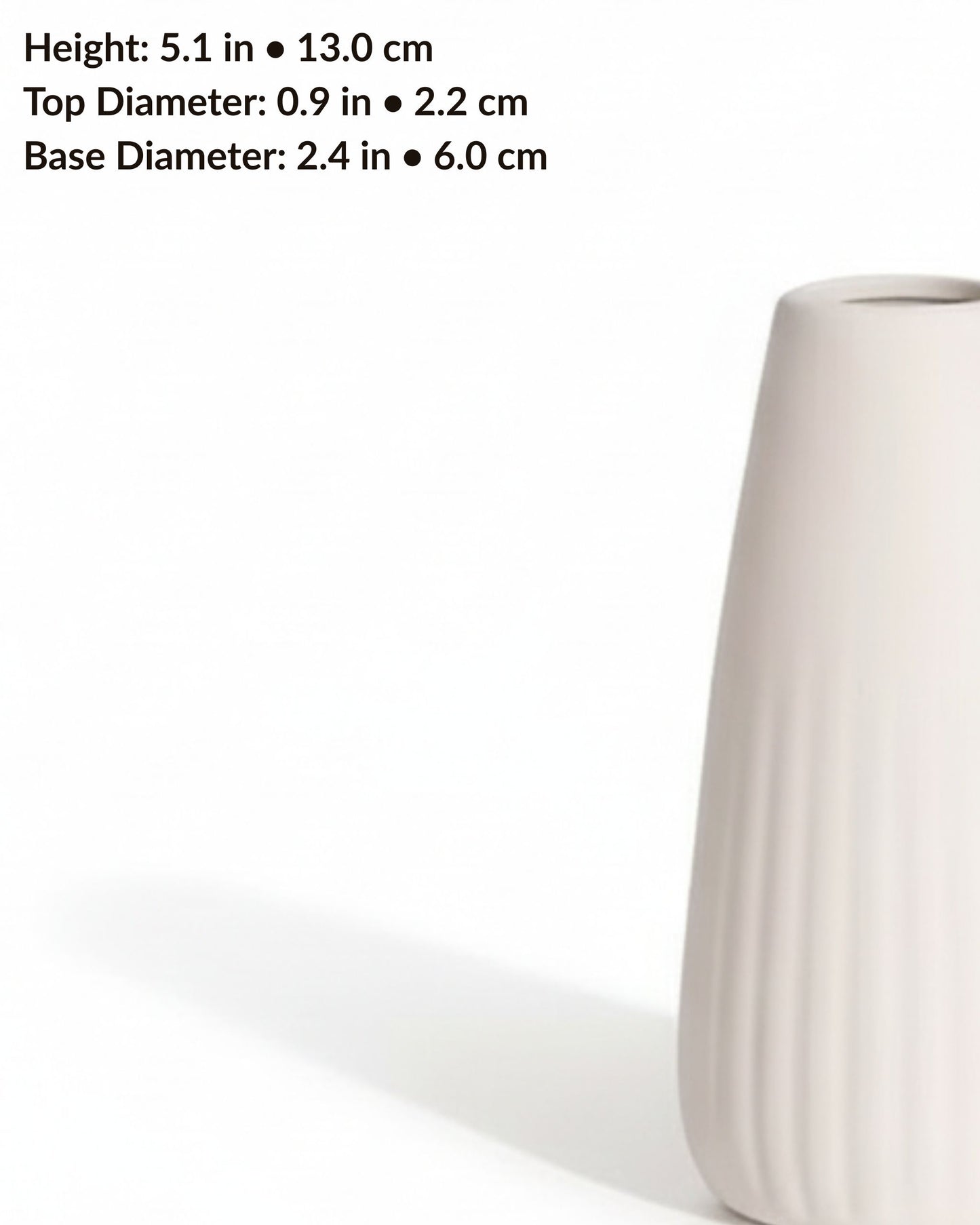 Aurivva Minimalist Collection – Alva Vase (White Nordic Ceramic)