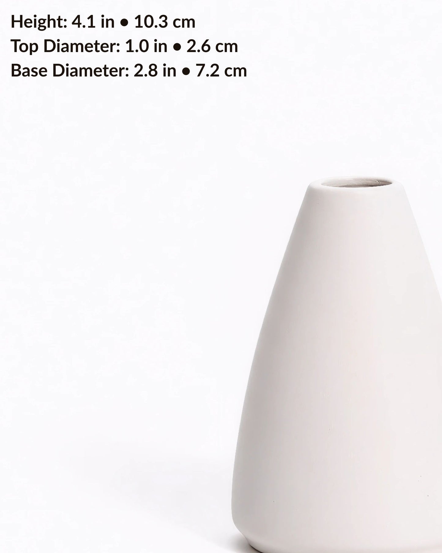 Aurivva Minimalist Collection – Arne Vase (White Nordic Ceramic)