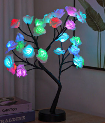 Aurivva Rose Tree Lamp | USB Fairy Light for Home & Gifts