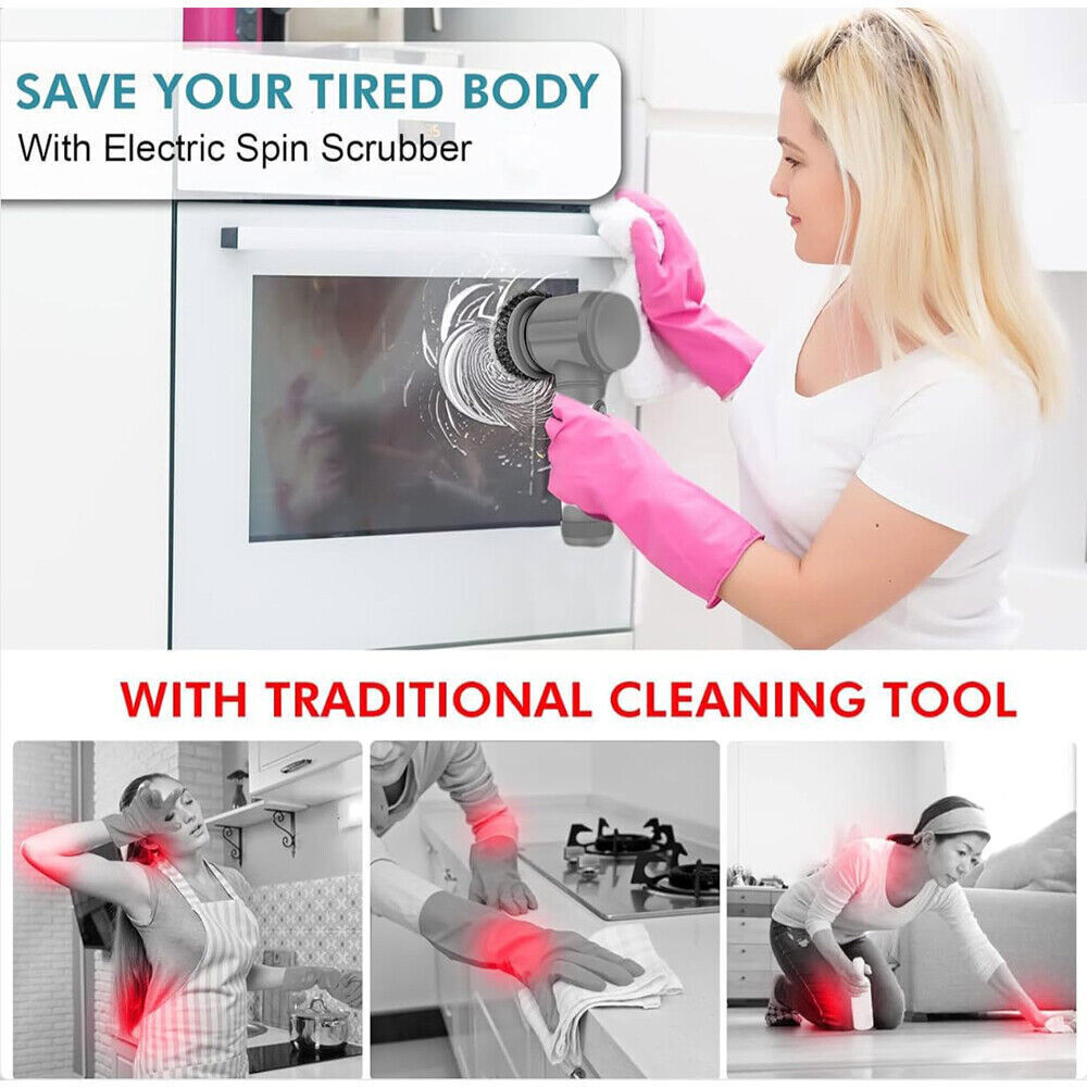 Aurivva Spin Scrub Cleaner | Rechargeable Cordless Cleaning Brush