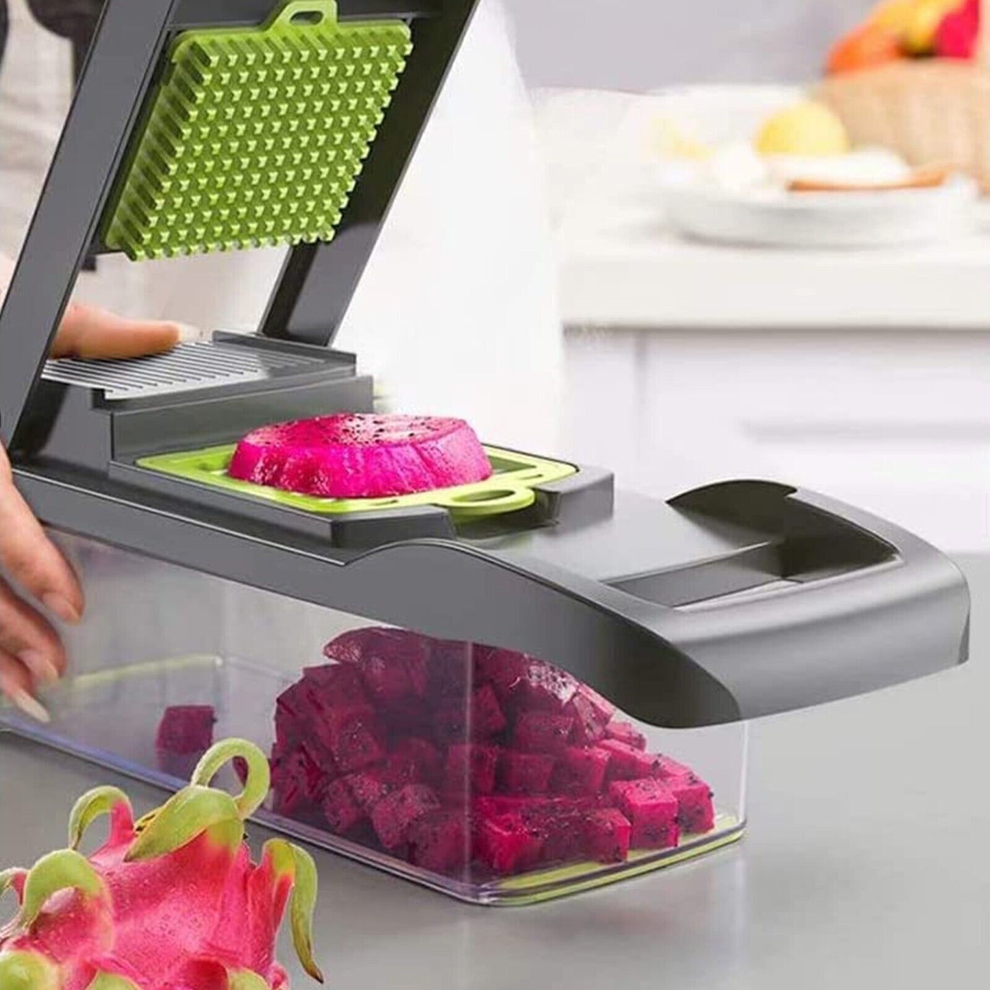 Aurivva 15-in-1 Vegetable Chopper | Multi-Function Food Slicer & Peeler