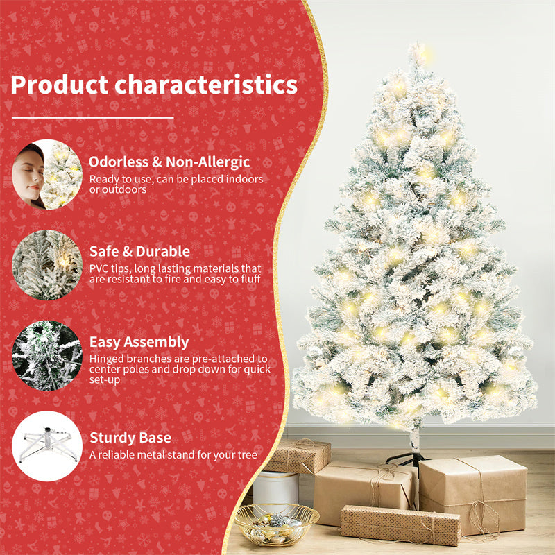Artificial Snow Christmas Tree | PVC Holiday Decoration Tree