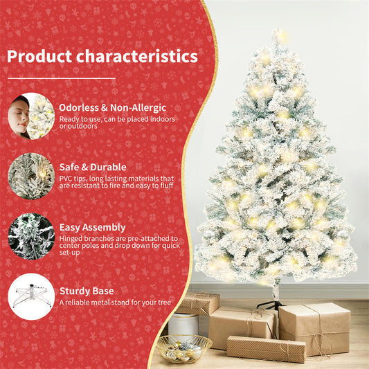 Artificial Snow Christmas Tree | PVC Holiday Decoration Tree