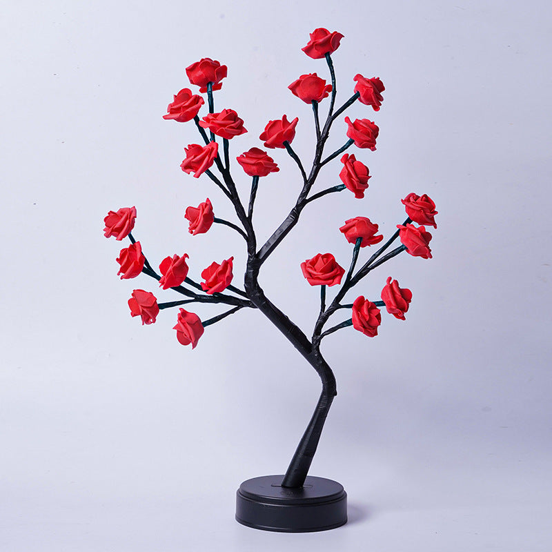 Aurivva Rose Tree Lamp | USB Fairy Light for Home & Gifts
