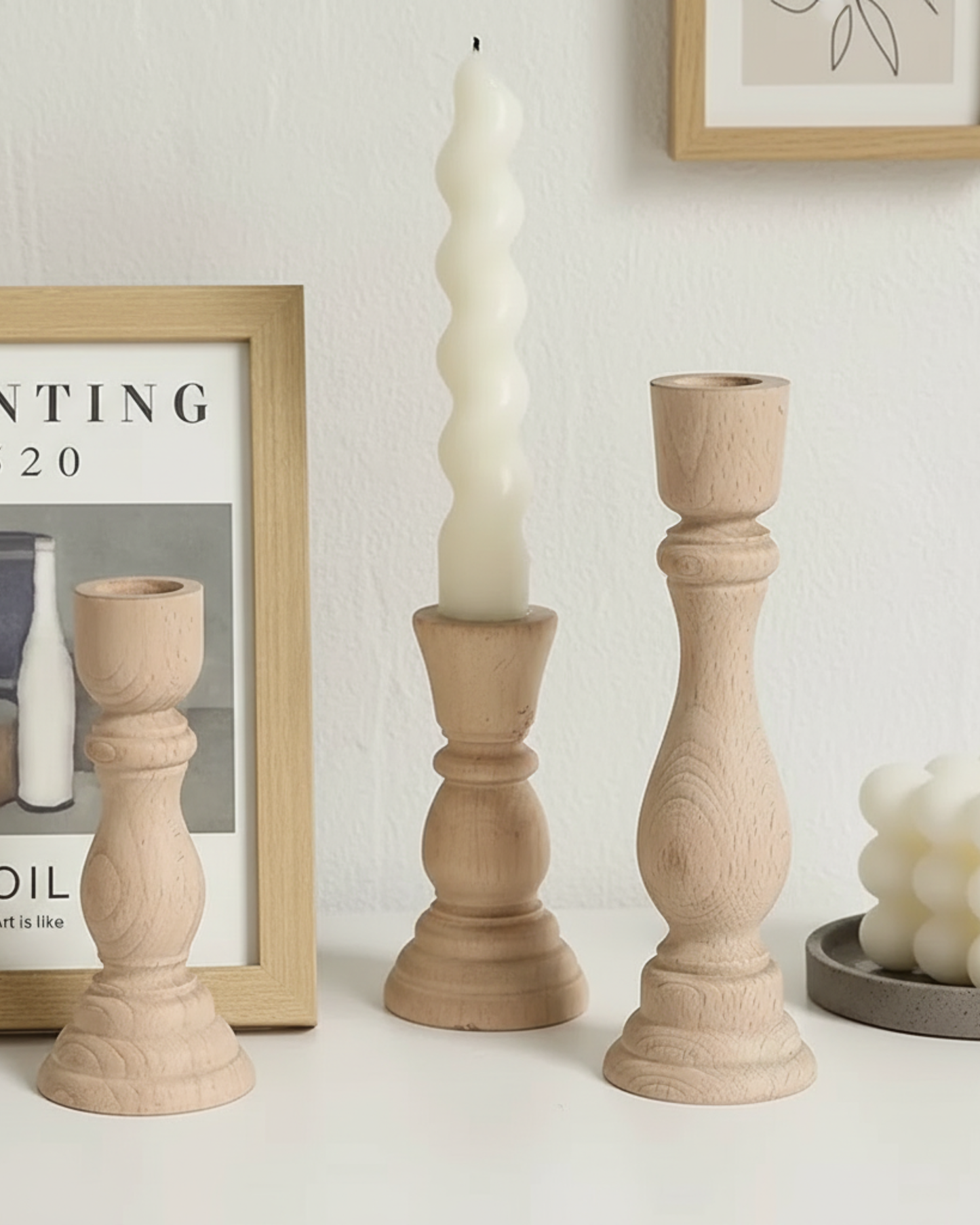 Aurivva Candlelight – Terra Wooden Candle Holder