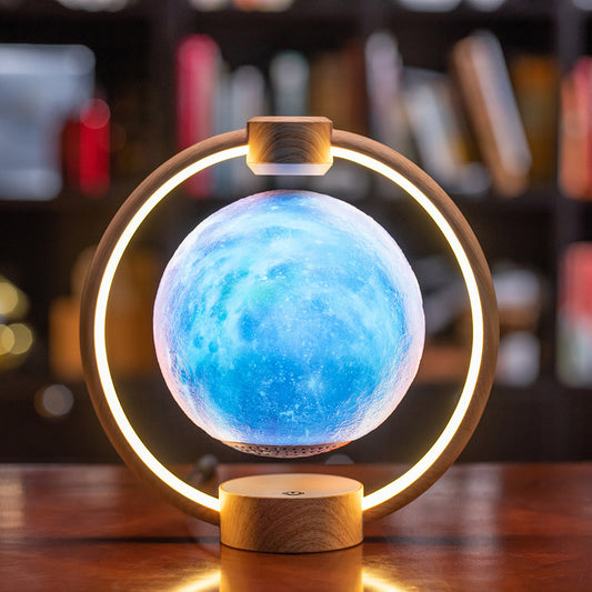 Maglev Moon Lamp | Bluetooth 3D Floating Light & Speaker