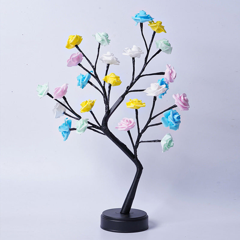 Aurivva Rose Tree Lamp | USB Fairy Light for Home & Gifts