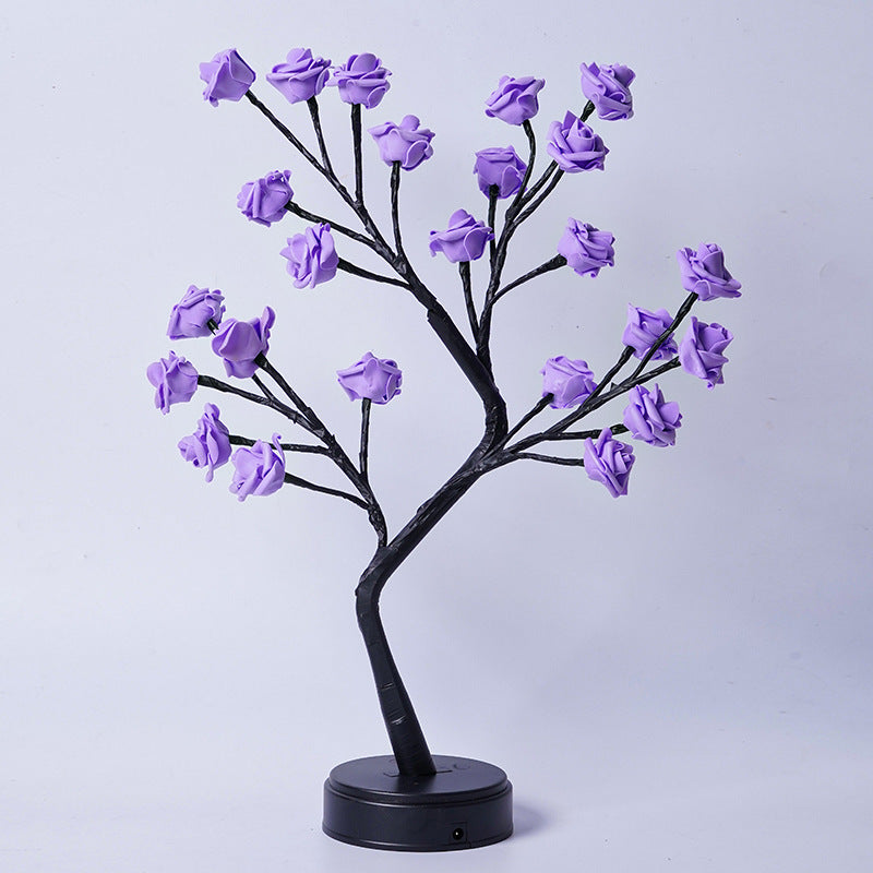 Aurivva Rose Tree Lamp | USB Fairy Light for Home & Gifts