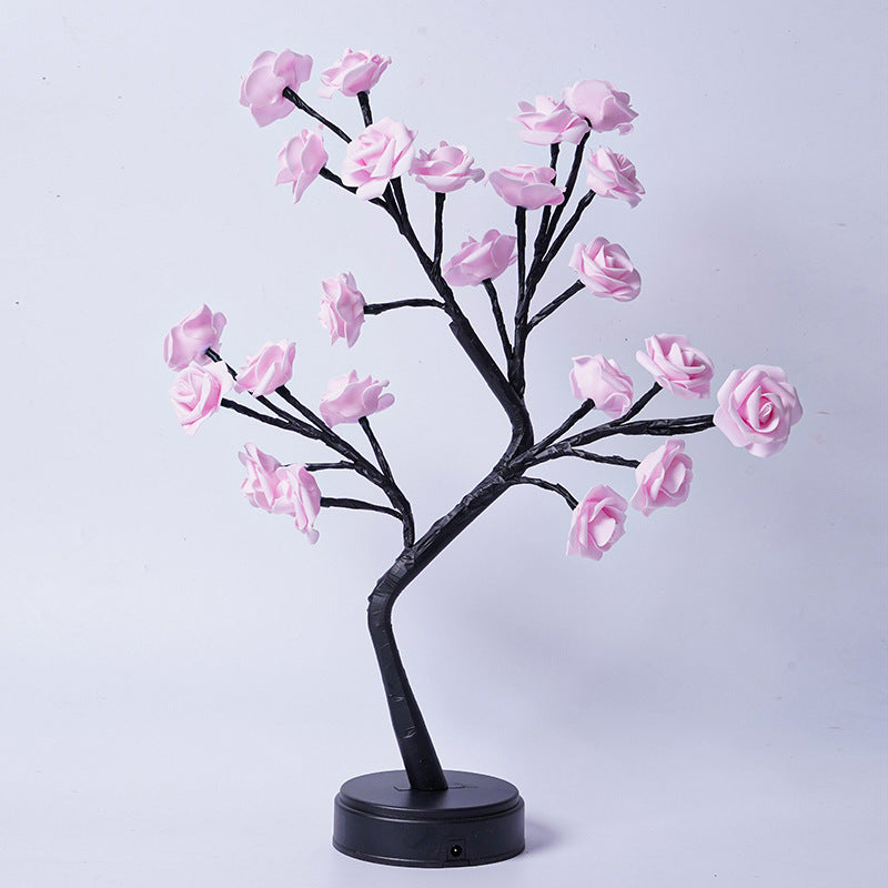 Aurivva Rose Tree Lamp | USB Fairy Light for Home & Gifts