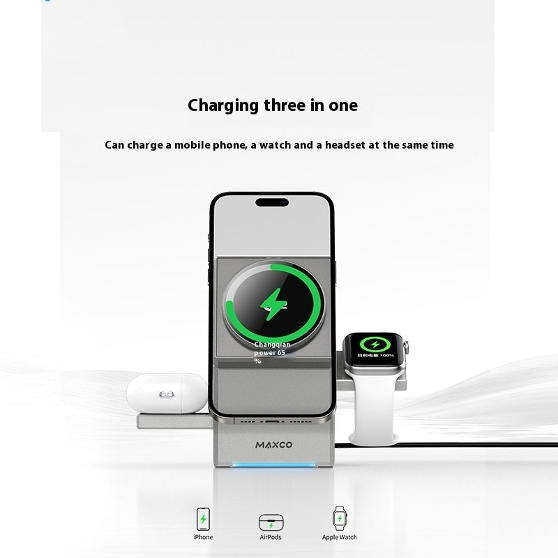 Qi2 Magnetic Wireless Charger | 360° Rotating Fast Charge Dock
