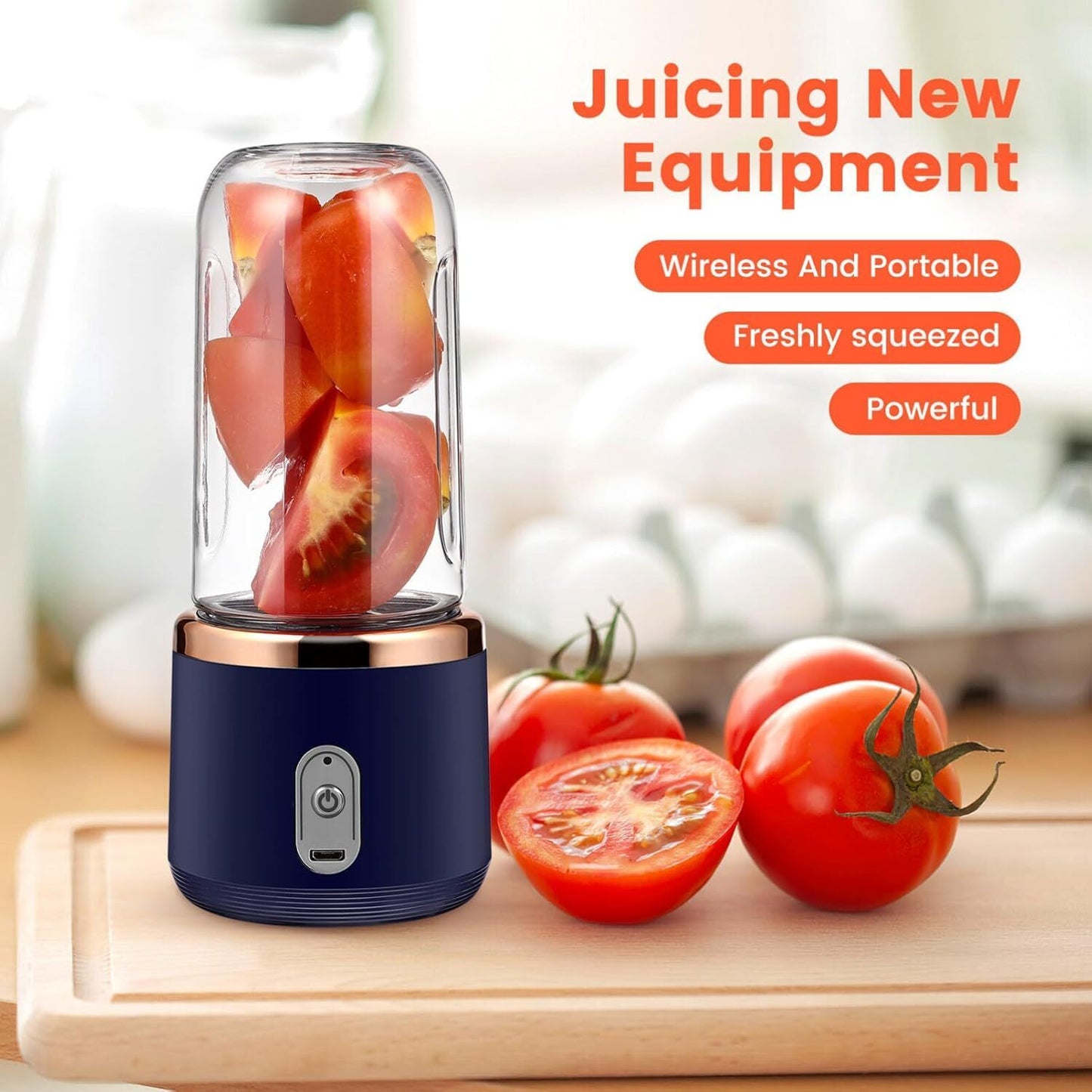Rechargeable Electric Fruit Juice Maker | Portable Blender & Smoothie Juicer