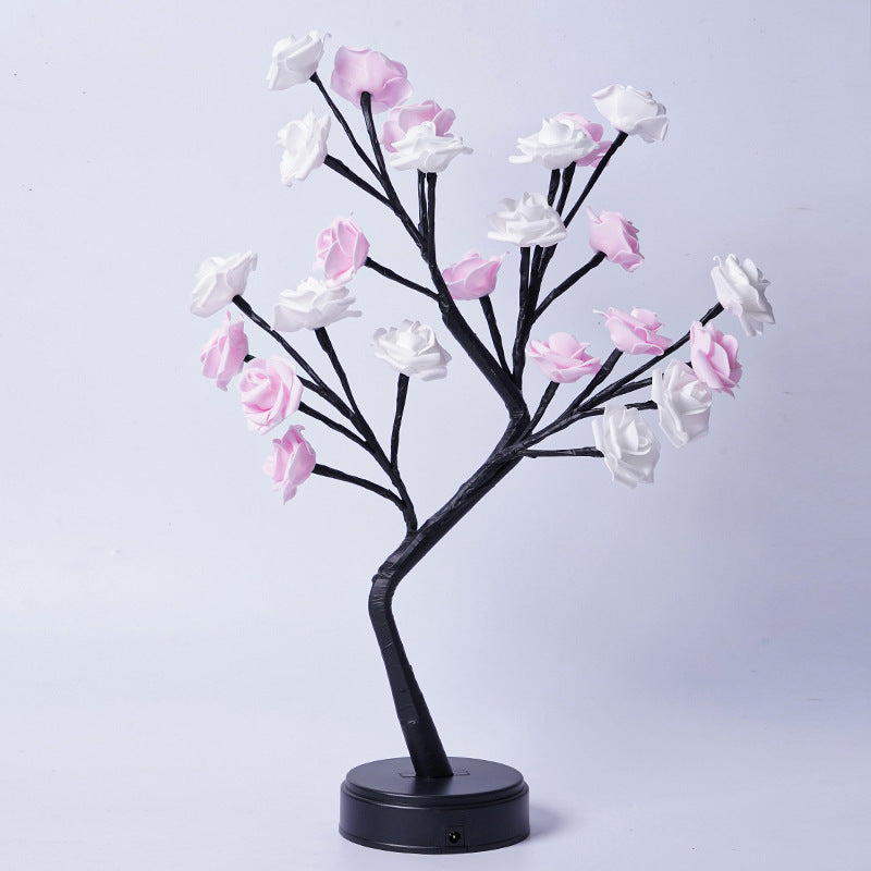 Aurivva Rose Tree Lamp | USB Fairy Light for Home & Gifts