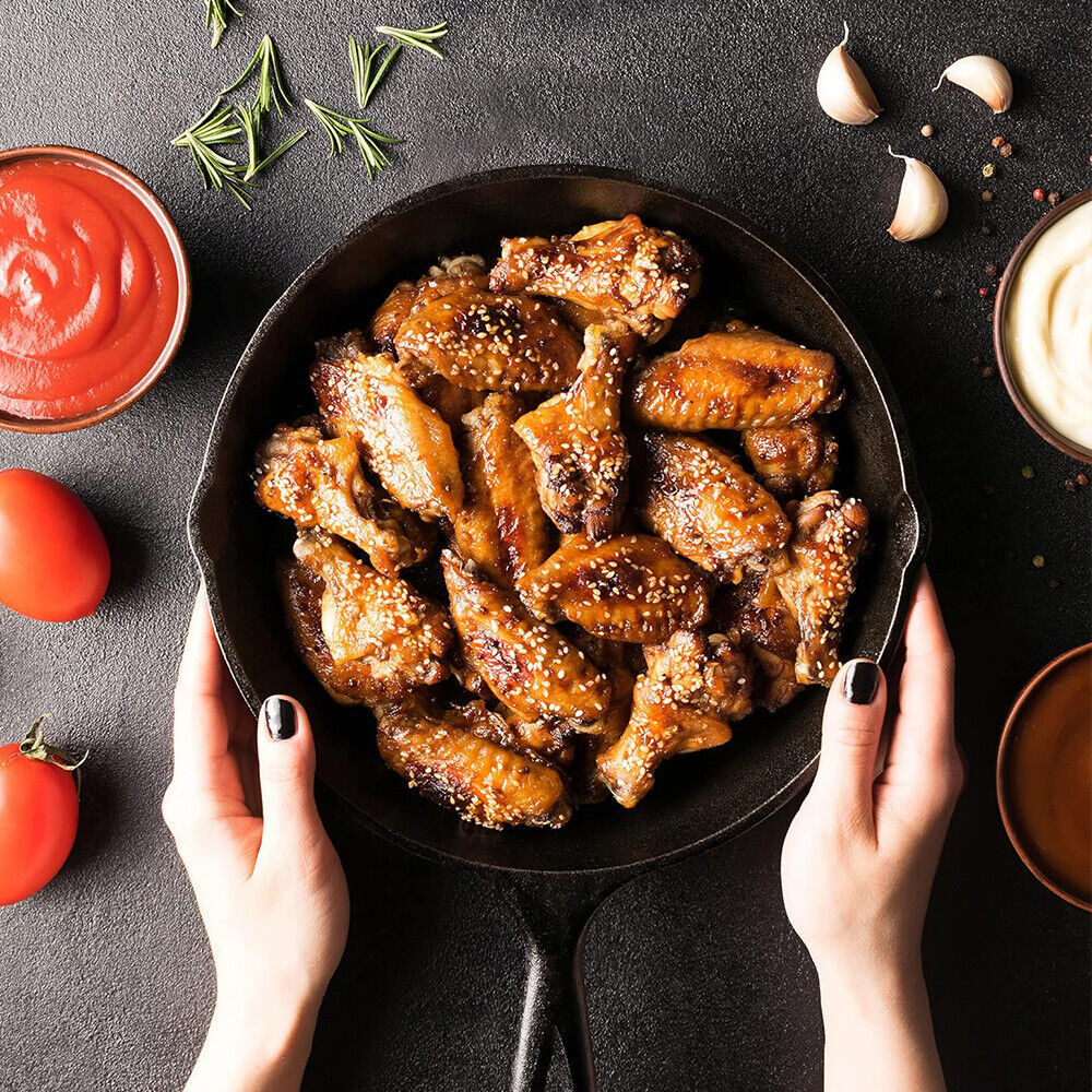 Aurivva Cast Iron Pan Set | Non-Stick Pre-Seasoned Skillets (Set of 3)